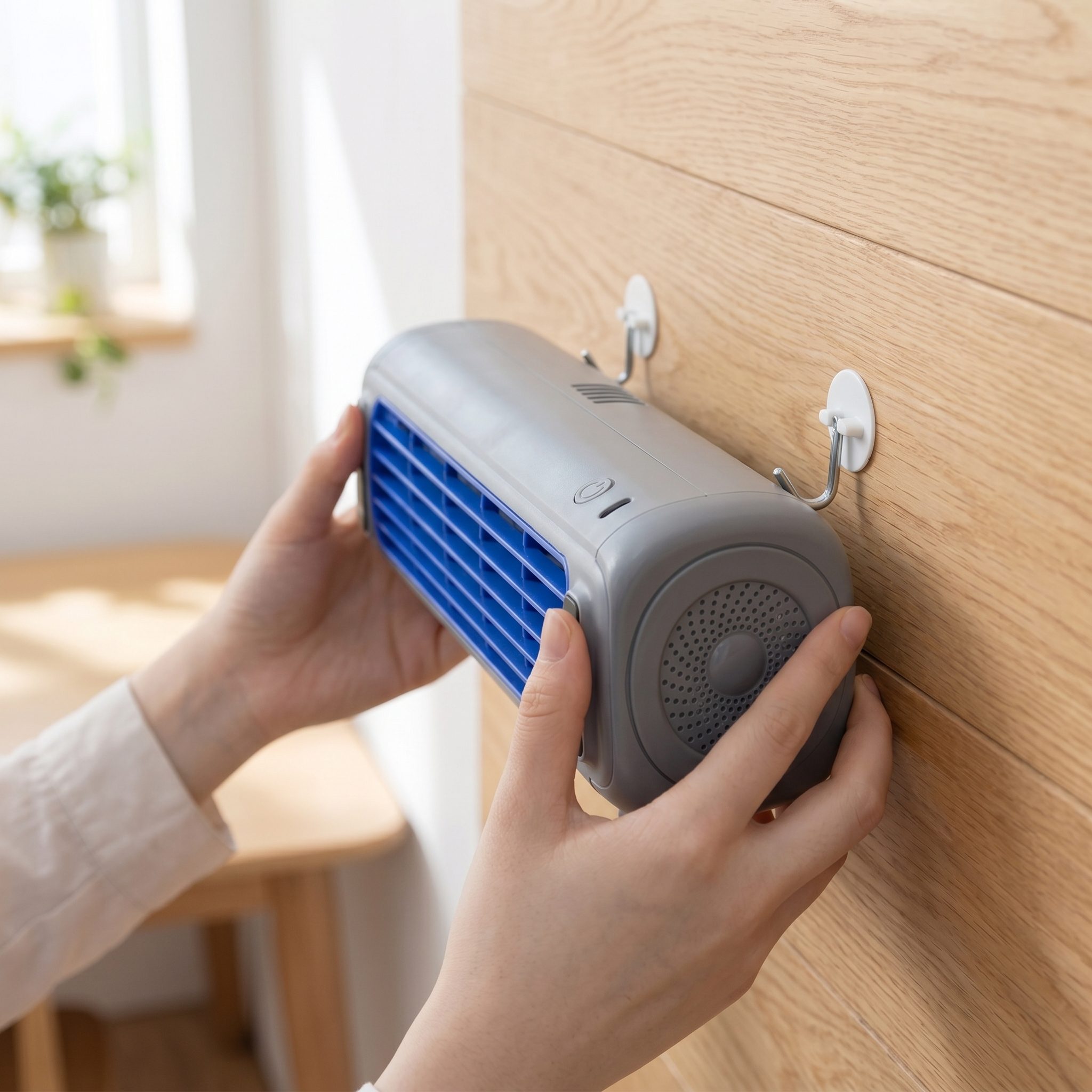 Froza Dynamic Gain on a desk and wall-mounted with hooks